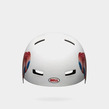 Bell Local Matte White Eyes, Cykelhjälm Vit Large