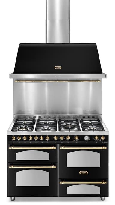 Lofra - Dolce Vita 120 cm (3 ugnar) (Svart/Mässing) Gas