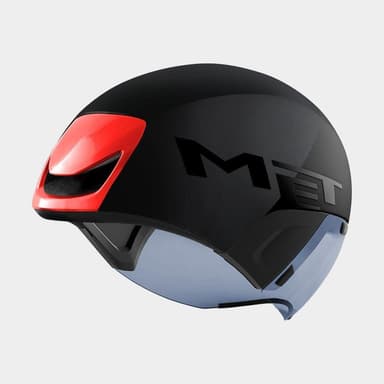 Met Codatronca Black Red Matt Glossy, Cykelhjälm Svart M