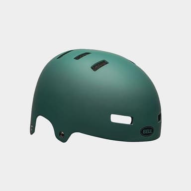 Bell Local Matte Green/Black Skull, Cykelhjälm Grön Large