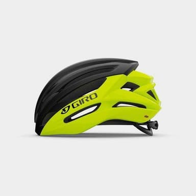 GIRO Syntax MIPS Highlight Yellow Black, Cykelhjälm Gul Large