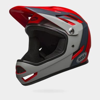 Bell Sanction Matte Crimson/Slate/Dark Grey, Cykelhjälm Grå Large