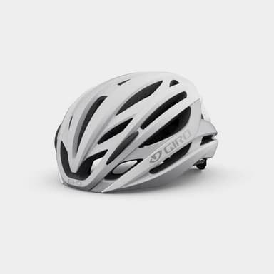 GIRO Syntax MIPS Matte White/Silver, Cykelhjälm Silver Large