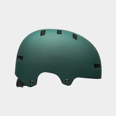 Bell Local Matte Green/Black Skull, Cykelhjälm Grön Large