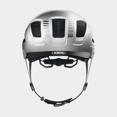Abus Hyban 2.0 Signal Silver, Cykelhjälm Silver XL