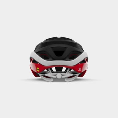 GIRO Helios Spherical MIPS Matte Black/Red, Cykelhjälm Svart Large