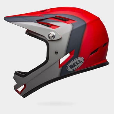 Bell Sanction Matte Crimson/Slate/Dark Grey, Cykelhjälm Grå Large