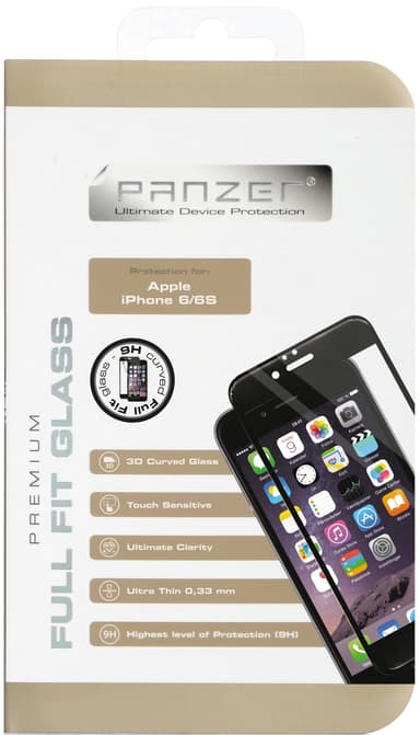 Panzer Skärmskydd iPhone 6s (svart)