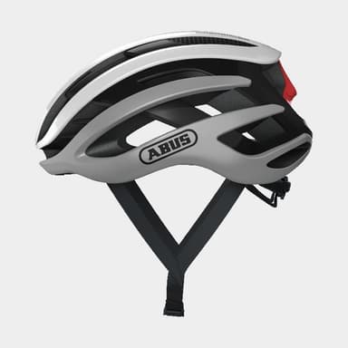 Abus AirBreaker Silver White, Cykelhjälm Silver S