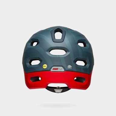 Bell Super DH Spherical MIPS Matte Blue/Crimson, Cykelhjälm Blå Large
