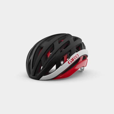 GIRO Helios Spherical MIPS Matte Black/Red, Cykelhjälm Svart Large