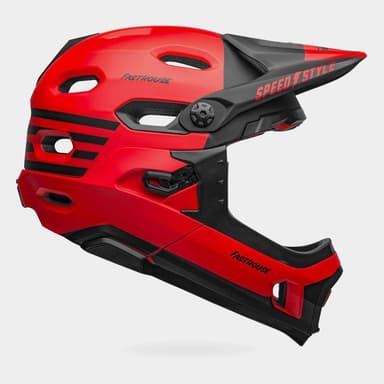 Bell Super DH Spherical MIPS Fasthouse Matte Red/Black, Cykelhjälm Röd M