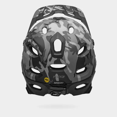 Bell Super DH Spherical MIPS Matte/Gloss Black Camo, Cykelhjälm Grå Large