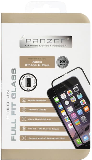 Panzer Skärmskydd Full Fit Glass iPhone 6 Plus/6s Plus