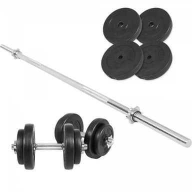Gorilla Sports Skivstång Hantlar BASIC - 60 kg