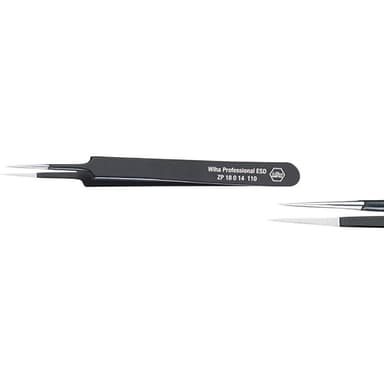 Wiha 32334 Precisionspincett Spets, nålfin 110 mm