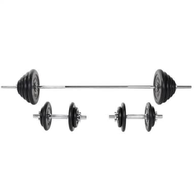 Gorilla Sports Skivstång Hantlar GUMMI - 100kg