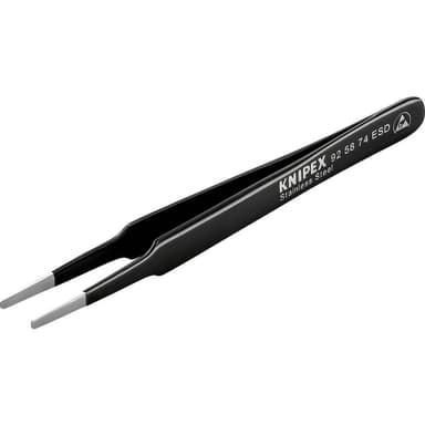 Knipex 92 58 74 ESD Precisionspincett Flat-rund 120 mm