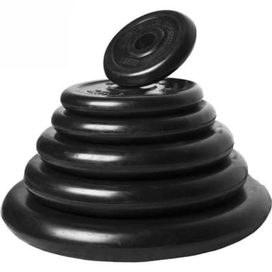 Gorilla Sports Skivstång Hantlar GUMMI - 100kg