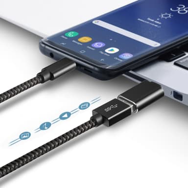 USB-C till USB 3.1-adapter Svart