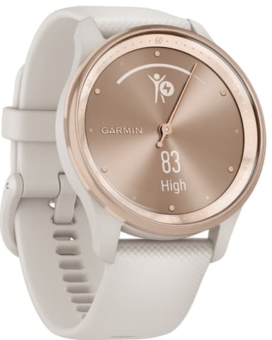Garmin Vivomove Trend hybridklocka (kräm/persikaguld)