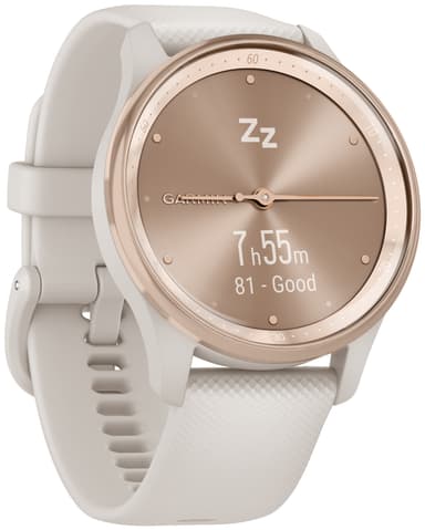 Garmin Vivomove Trend hybridklocka (kräm/persikaguld)