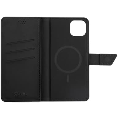 Celly MagSafe Wallet Case iPhone 14 Max Svart