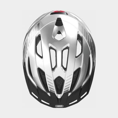 Abus Urban-I 3.0 Signal Silver, Cykelhjälm Silver Large