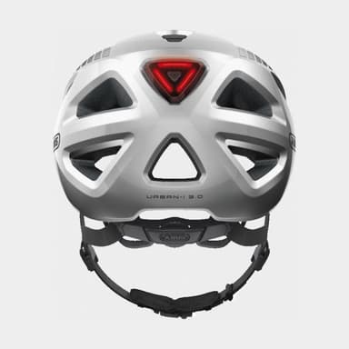 Abus Urban-I 3.0 Signal Silver, Cykelhjälm Silver Large