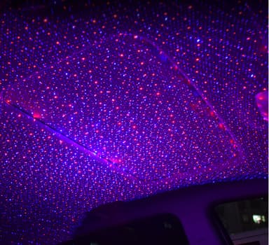 Starry Nebula Night Light Projector Svart