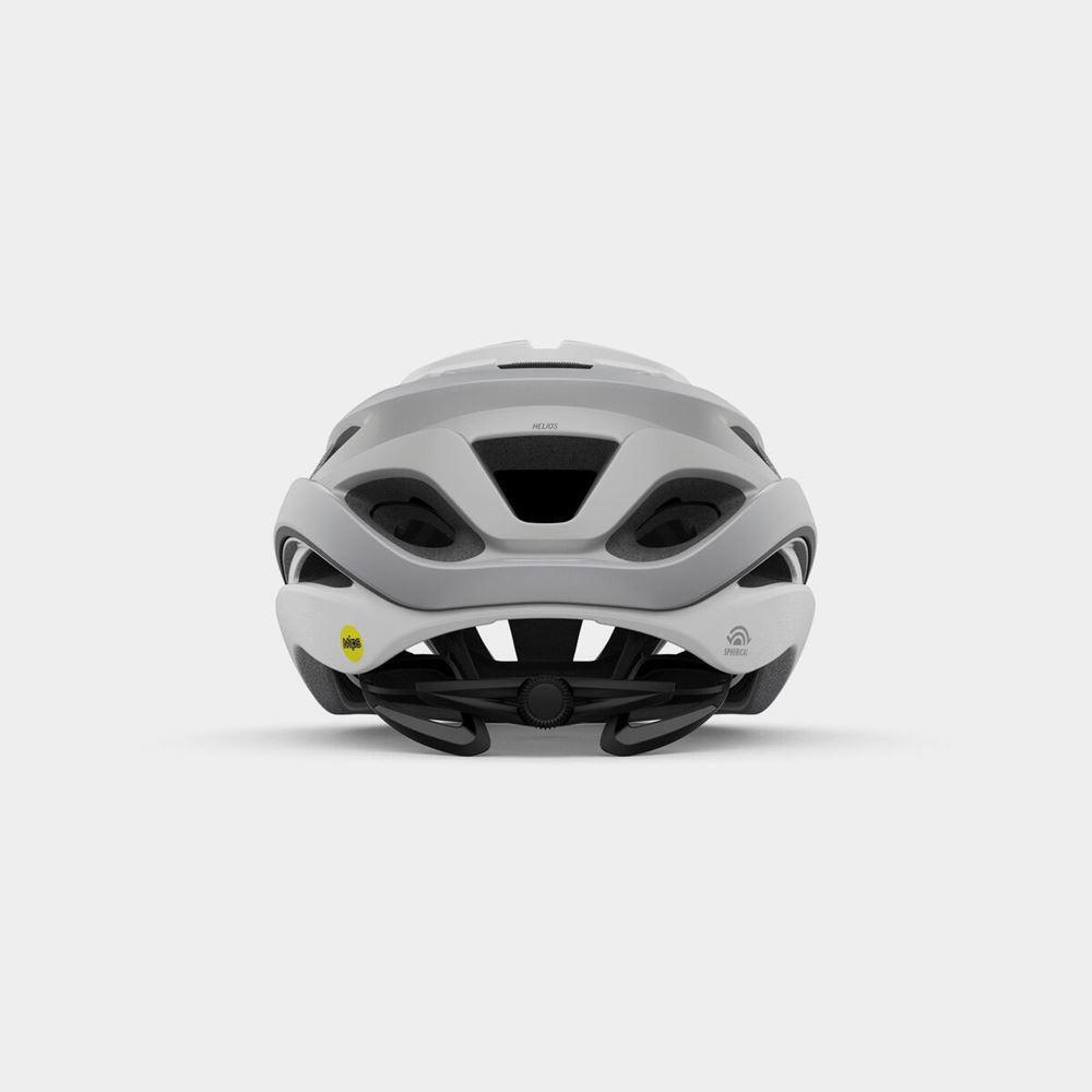 GIRO Helios Spherical MIPS Matte White/Silver Fade, Cykelhjälm Vit M