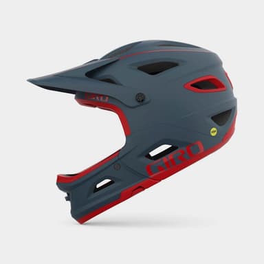 GIRO Switchblade MIPS Matte Portaro Grey/Red, Cykelhjälm Grå M