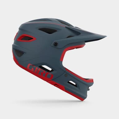 GIRO Switchblade MIPS Matte Portaro Grey/Red, Cykelhjälm Grå M