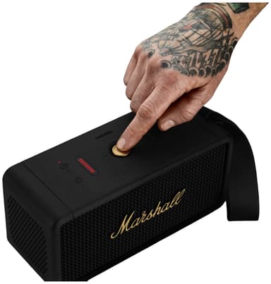 Marshall Middleton trådlös bärbar högtalare (svart/mässing)