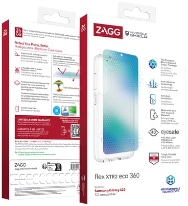 Zagg Flex XTR2 Eco 360 Samsung S23 skal- och skärmpaket