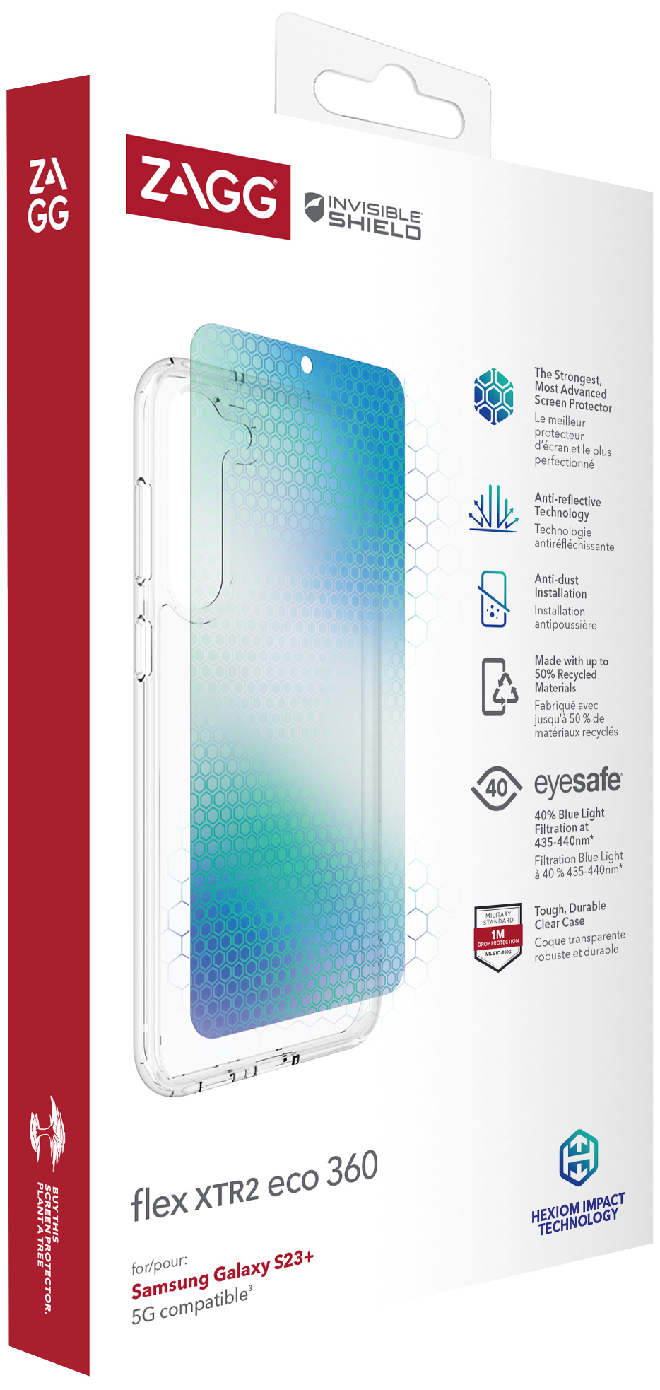 Zagg Flex XTR2 Eco 360 Samsung S23+ skal- och skärmpaket