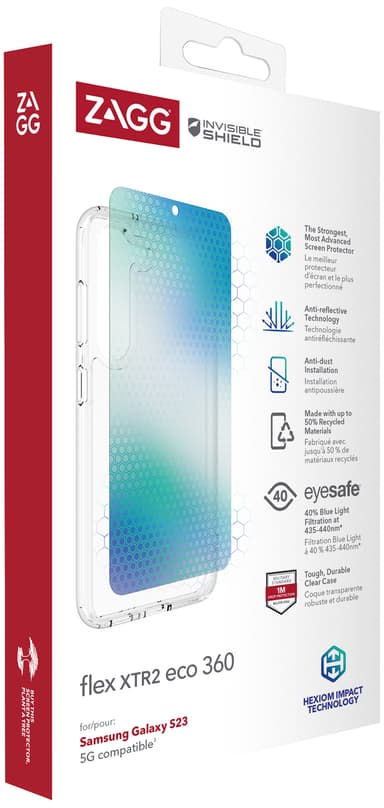 Zagg Flex XTR2 Eco 360 Samsung S23 skal- och skärmpaket