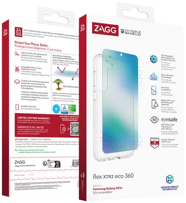 Zagg Flex XTR2 Eco 360 Samsung S23+ skal- och skärmpaket