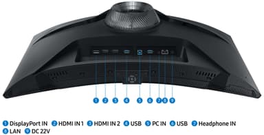 Samsung Odyssey Smart G6 LS27BG650 27" välvd bildskärm för gaming