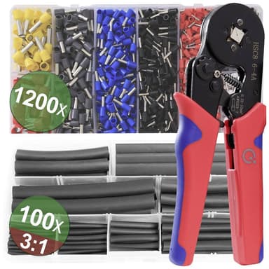 Quadrios 22T009 22T009 Crimptång-set Ändhylsor 0.25