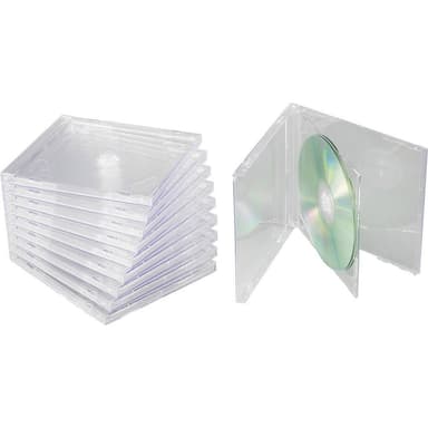 Basetech CD-box 2 CDs/DVDs/Blu-rays Plast Transparent