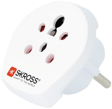 Skross Indien/Israel/Danmark till Europa reseadapter 1.500217-E