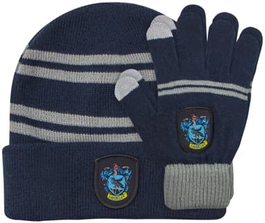 Hogwarts set med mössa och vantar (Ravenclaw)
