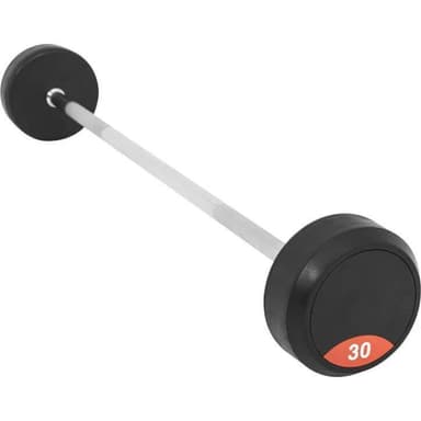 Gorilla Sports Fasta Skivstänger PRO Gummi 30 kg