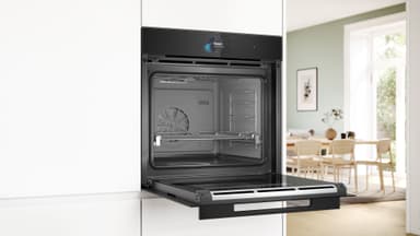 Bosch Serie 8 Inbyggnadsugn med FullSteam HSG958DB1S (Svart)