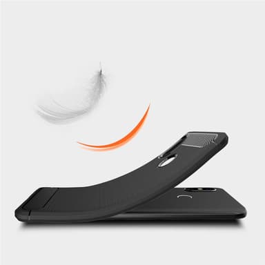Stöttåligt Armor Carbon TPU-skal Xiaomi Mi 8 - Röd