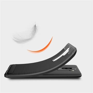 Stöttåligt Armor Carbon TPU-skal Xiaomi Redmi Note 8 Pro - Blå