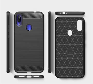Stöttåligt Armor Carbon TPU-skal Xiaomi Redmi Note 7 - Grå