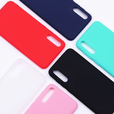 Samsung A50 Ultratunn Silikonskal - Vit