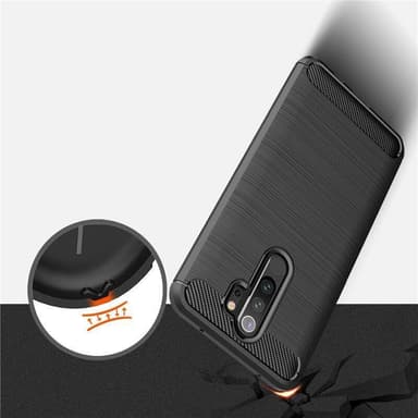 Stöttåligt Armor Carbon TPU-skal Xiaomi Redmi Note 8 Pro - Blå